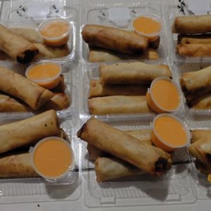 Popia Goreng Rangup dengan Sos Keju (Snek)